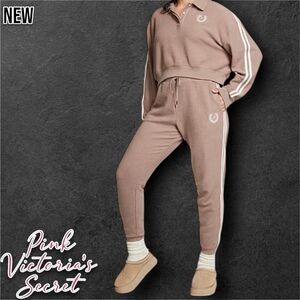 New PINK Victoria’s Secret Reverse Fleece High-Waist Gym Pants